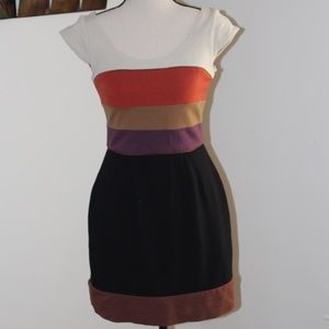 BCBGMaxAzris, Color Block  min dress....